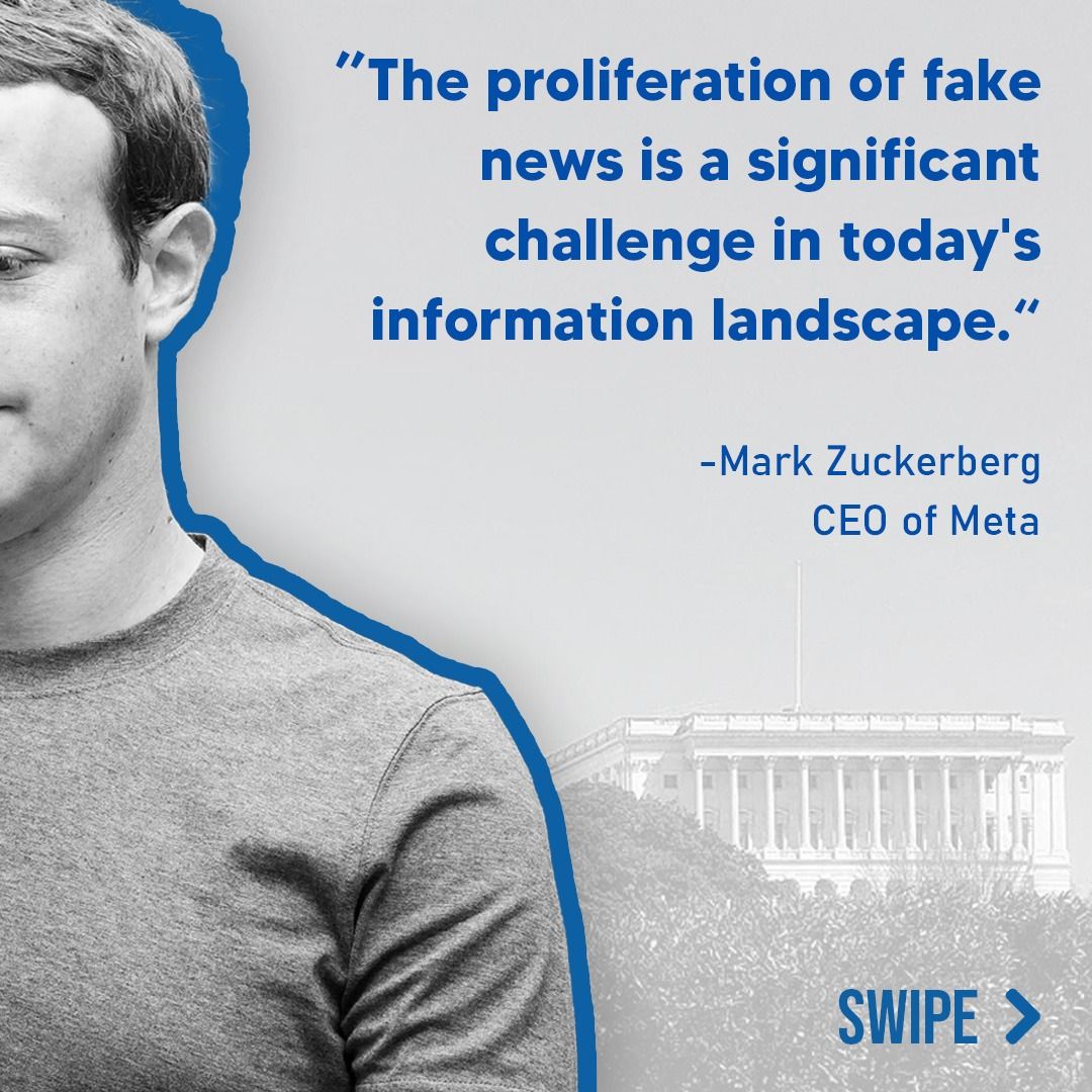 Mark Zuckerberg discusses modern media challenges with fake news.